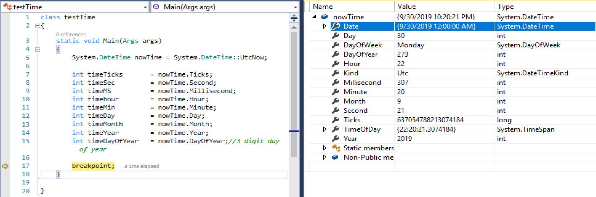 Datetime null